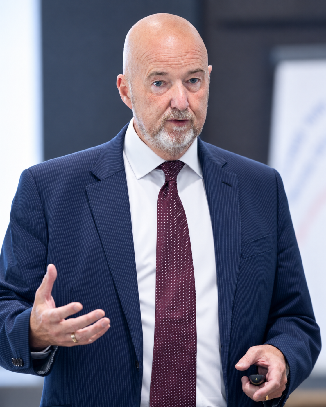 David Stewart presenting